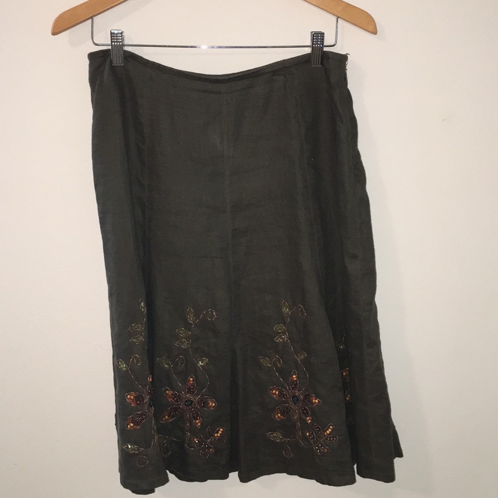 Anthropologie  Cynthia Steffe linen  with beading